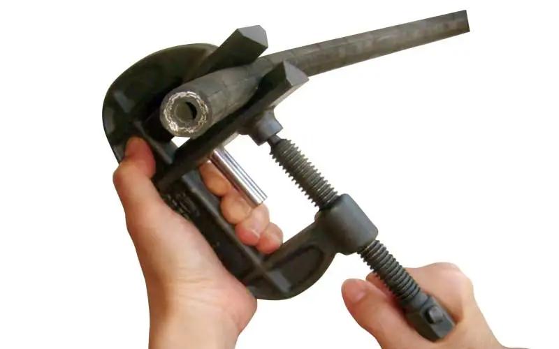 油ストッパー（携帯型高圧ホース応急遮断工具）