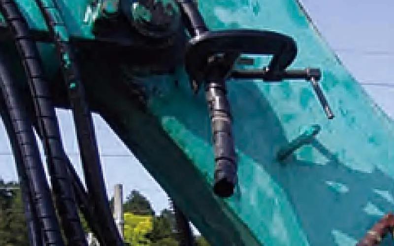 油ストッパー（携帯型高圧ホース応急遮断工具）